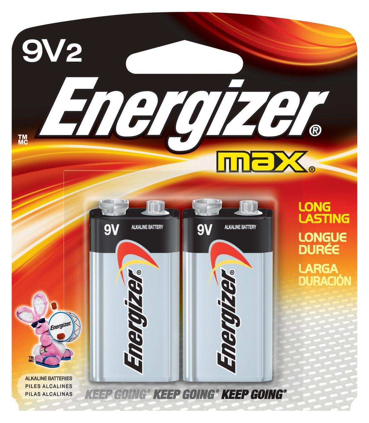 Energizer Max 9V Batteries - 2pk Alkaline Battery