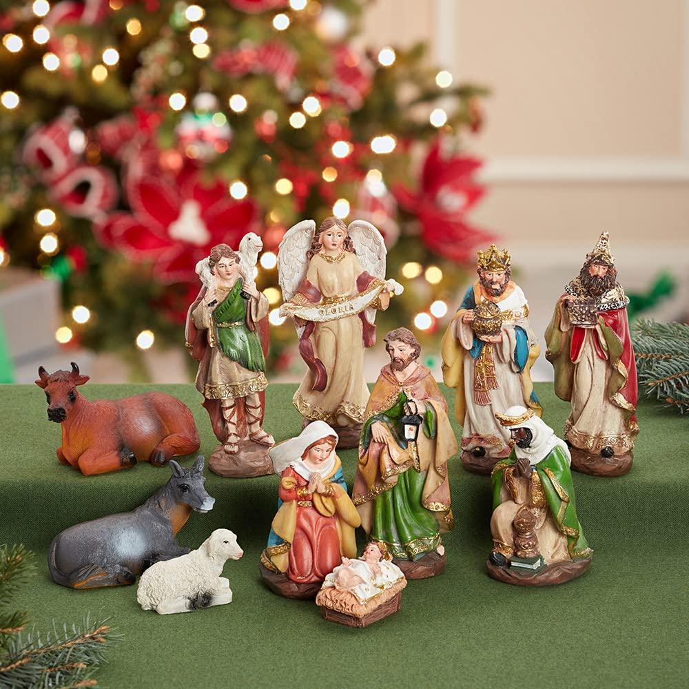 Kurt Adler 6-Inch Nativity Set with 11 Figures