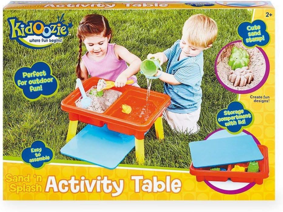 Kidoozie Sand ‘n Splash Activity Table, Outdoor Playset Toy for Toddlers Ages 2+