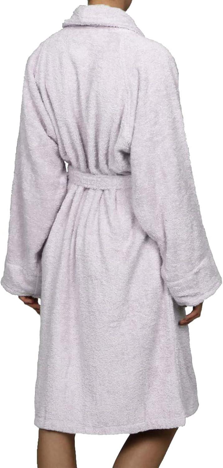 Small Lilac Cotton Terry Cloth Bathrobe