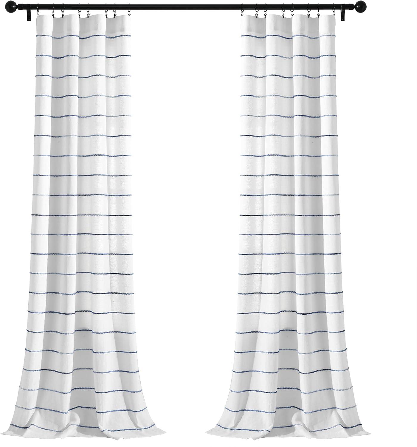Lush Decor Reyna Semi Sheer Curtain Pair (Set of 2)