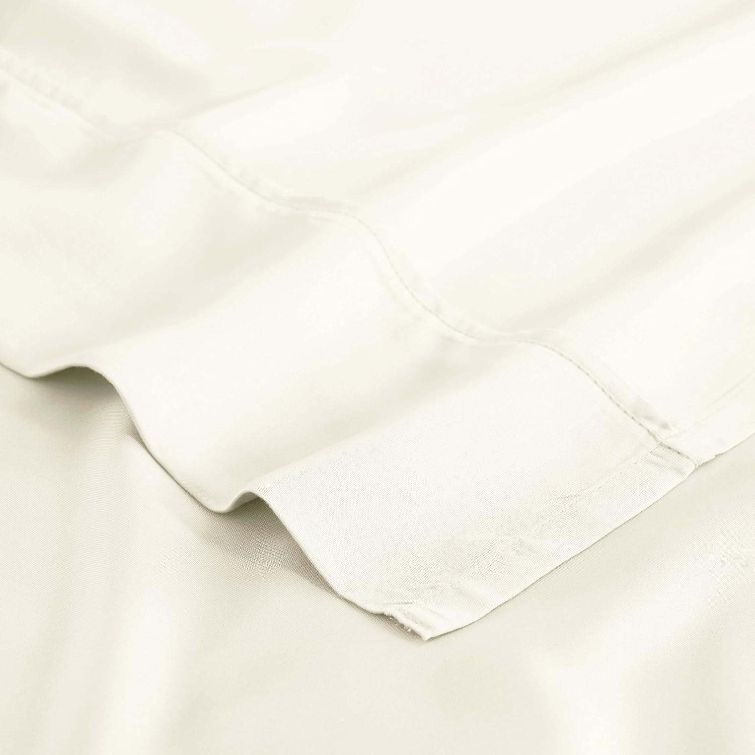 Superior Modal From Beechwood 300 Thread Count Lightweight Cooling Solid Deep Pocket Bed Sheet Set