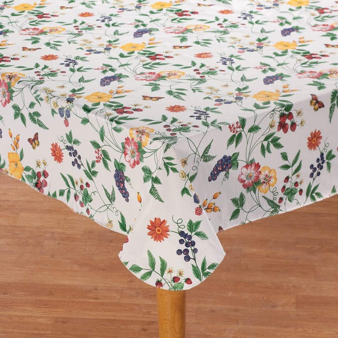 Lintex Linens 52"x52" Enchanted Garden 100% Vinyl Tablecloth