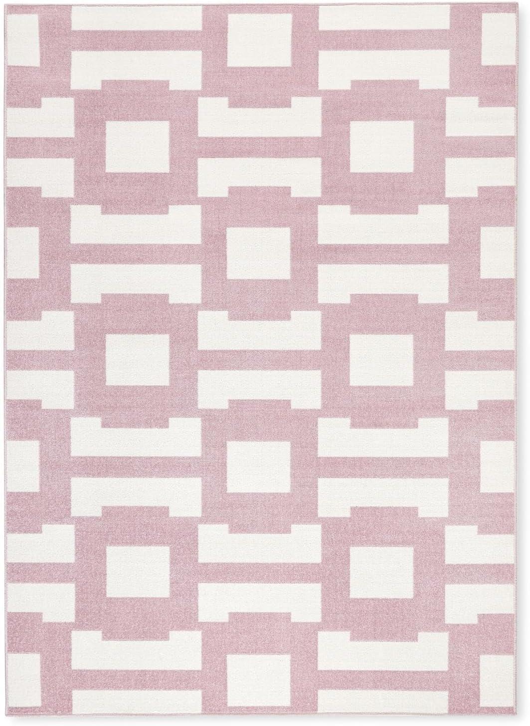 TOMMY BAHAMA Isla Coastal Geo Indoor Outdoor Area Rug Purple/Ivory