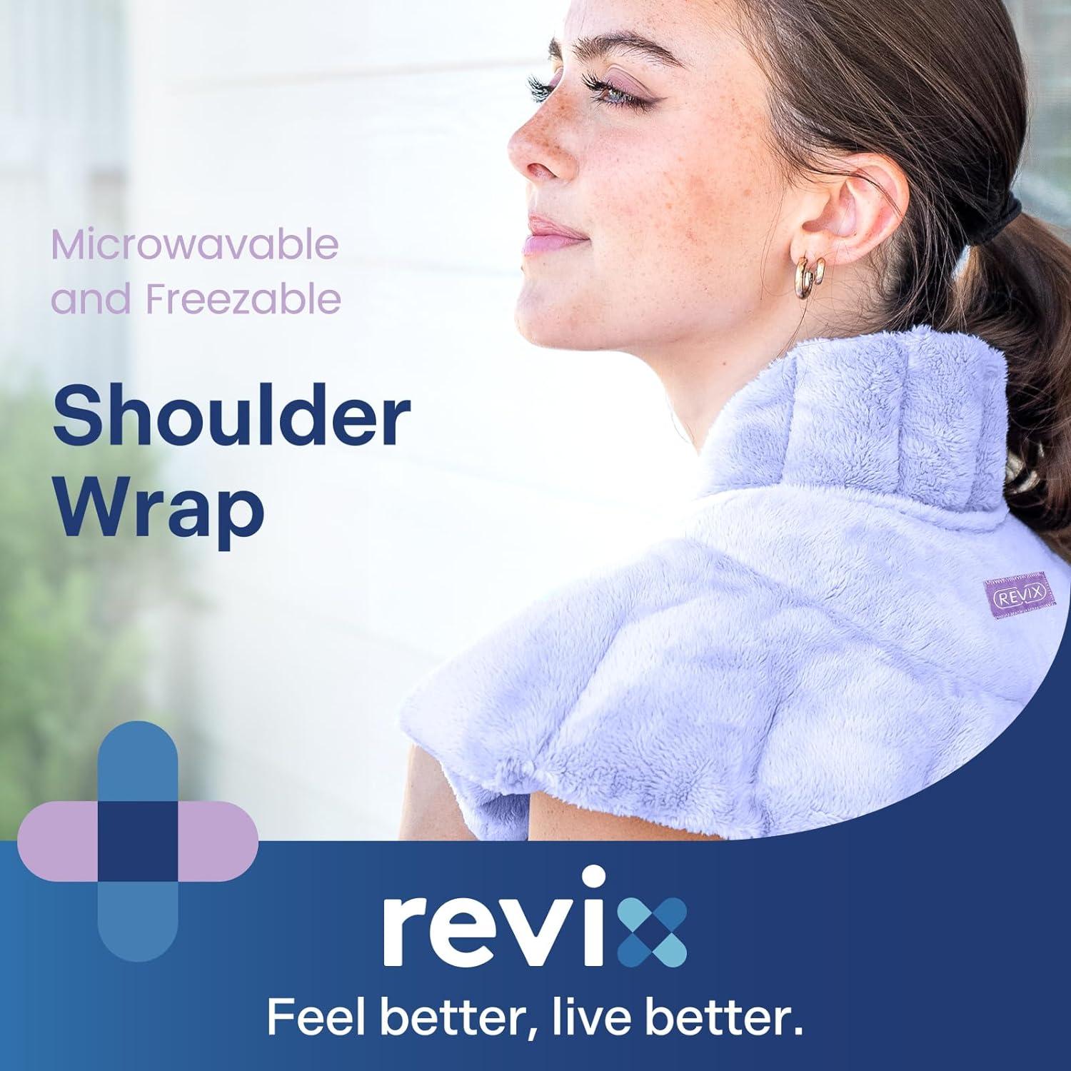 REVIX Microwave Heating Pad for Neck Shoulders and Back Pain Relief, Scented