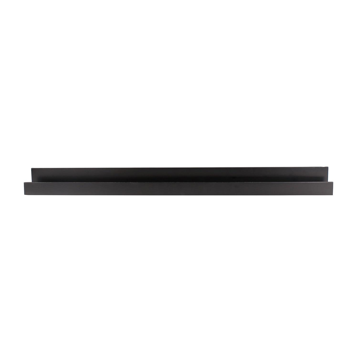 Decorative Wall Shelf Black - Kate & Laurel All Things Decor: Modern Floating Ledge, 42" Long