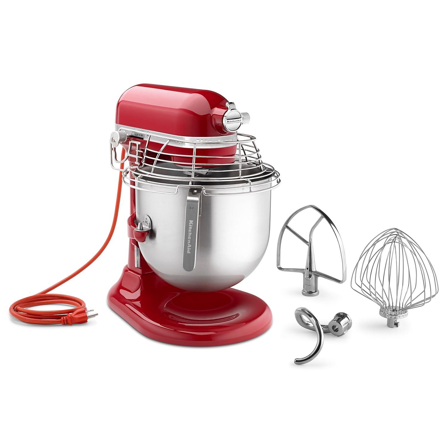 KitchenAid KSMC895ER 8-Qt 10-Speed Empire Red Bowl Lift Stand Mixer w/ Bowl Guard, 1-3/10 Hp