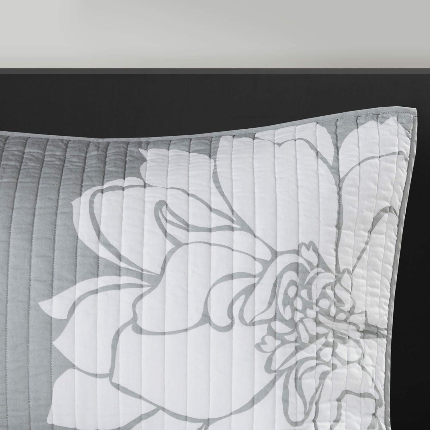 Madison Park Lola Floral 6 Piece Reversible Cotton Quilt Set