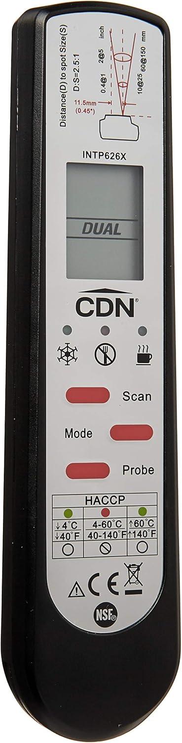 Black and Silver Digital Infrared Thermocouple Probe Thermometer