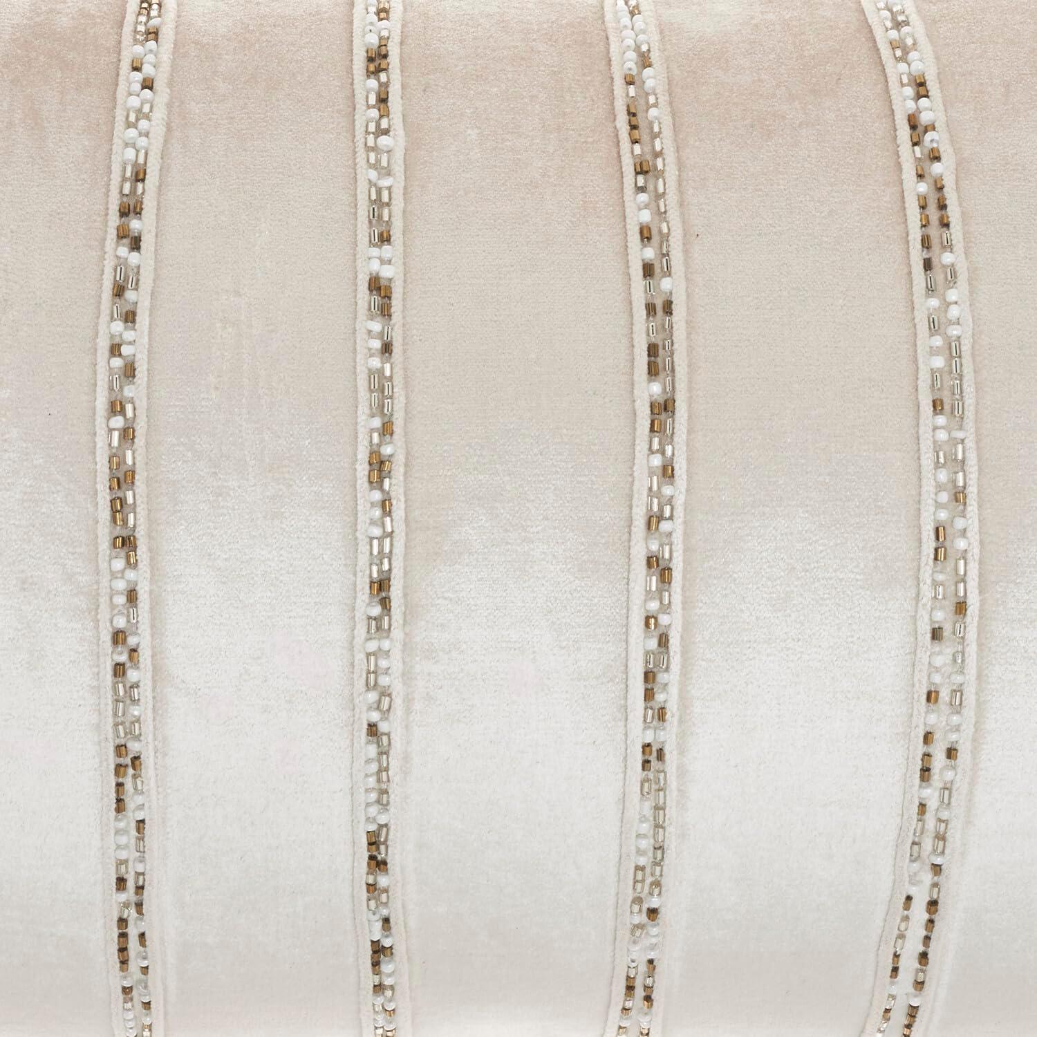 Mina Victory AZ217-012021 Sequined Cotton Blend;Viscose Throw Pillow