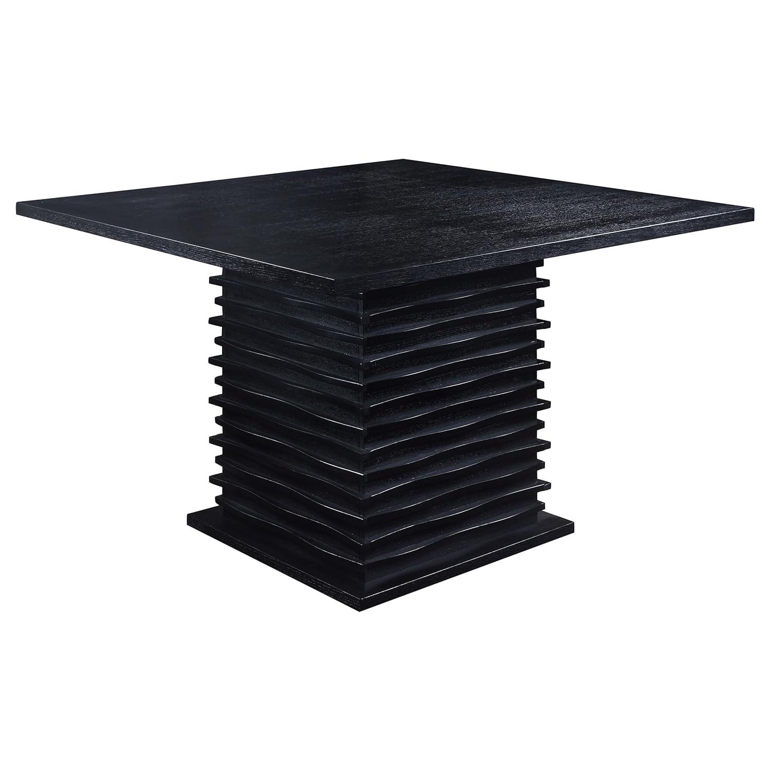 Coaster Stanton 7-Piece Contemporary Wood Dining Set in Black and Gray