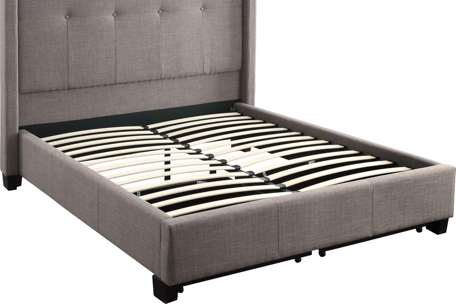 Geneva - Madeleine Dolphin Upholstered Panel Storage Bed