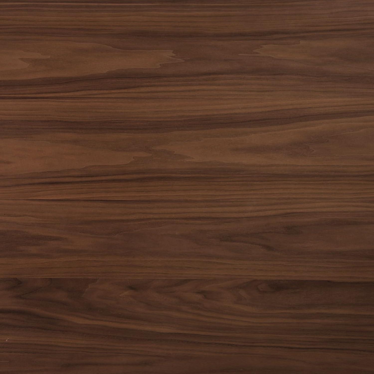 HOMES: Inside + Out 71" Forest Wisp Mid-Century Modern Rectangle Dining Table Seats 6 Walnut