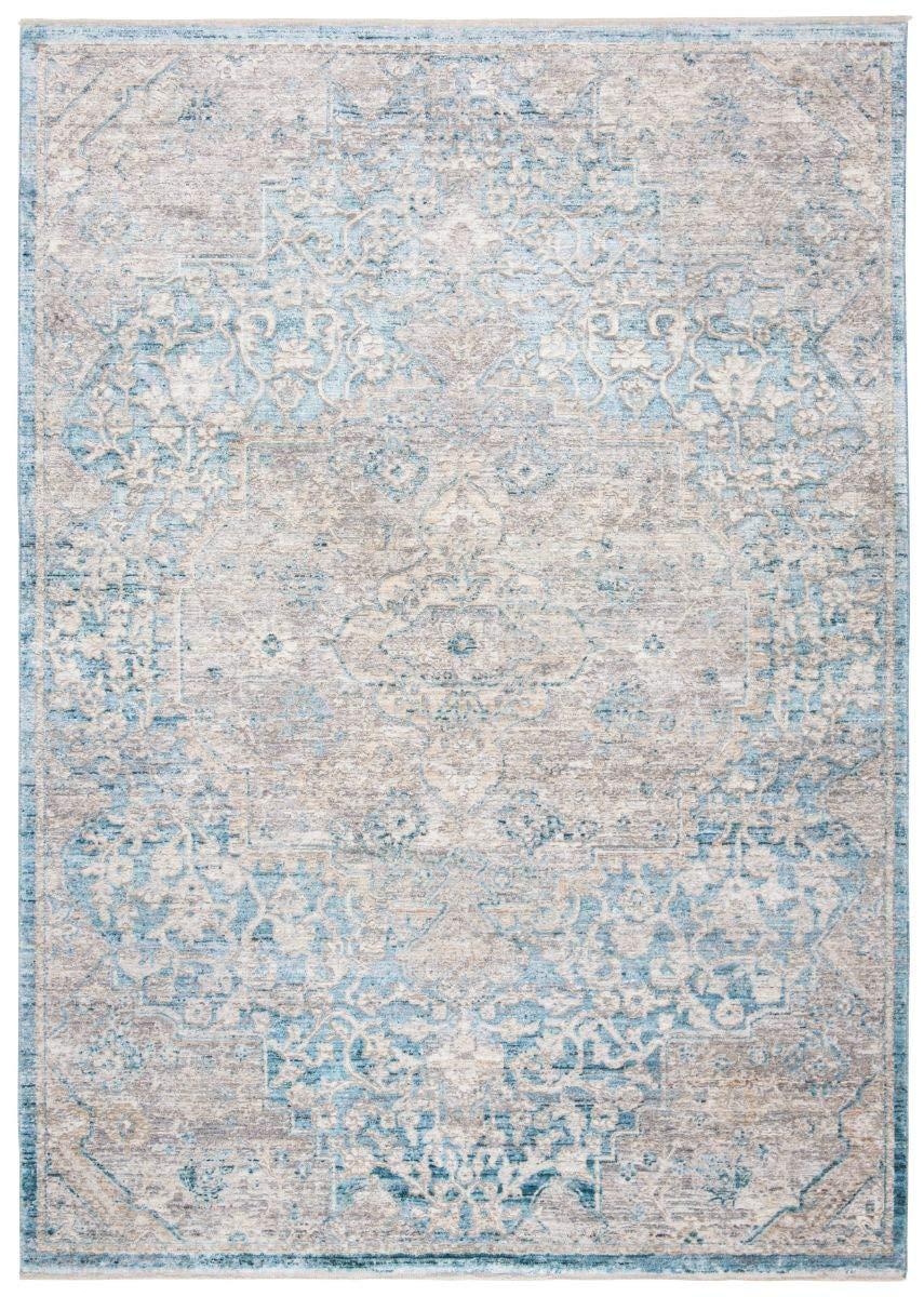 Dream DRM412 Power Loomed Indoor Area Rug - Blue/Grey - 4'x6' - Safavieh