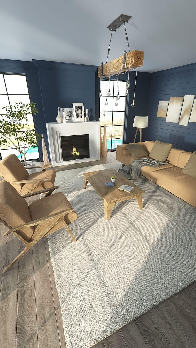 Wheaton Chevron Handmade Tufted Wool Taupe Area Rug