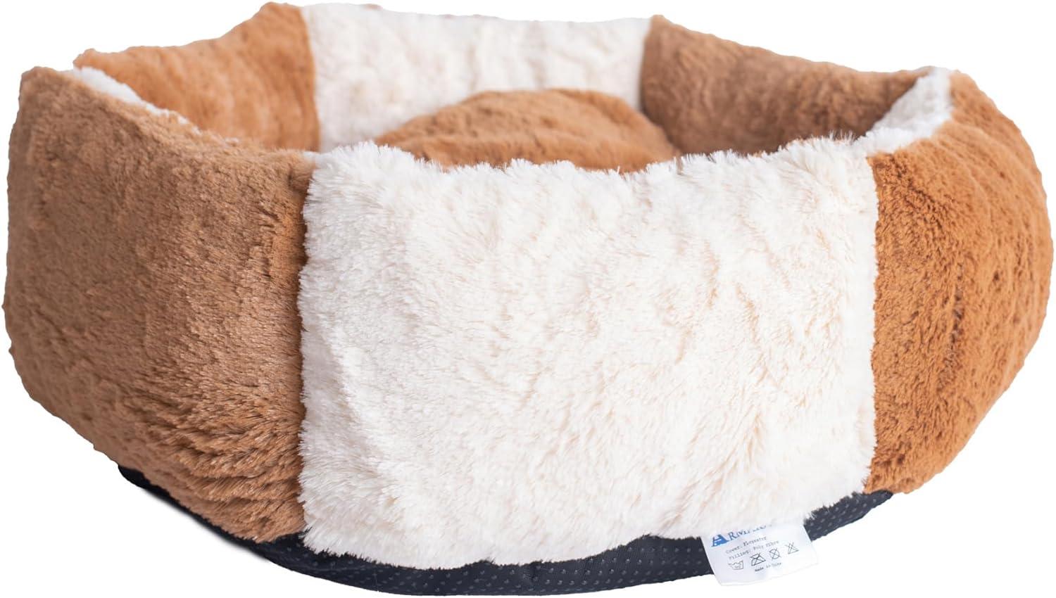 Velvet Bolster Pet Bed