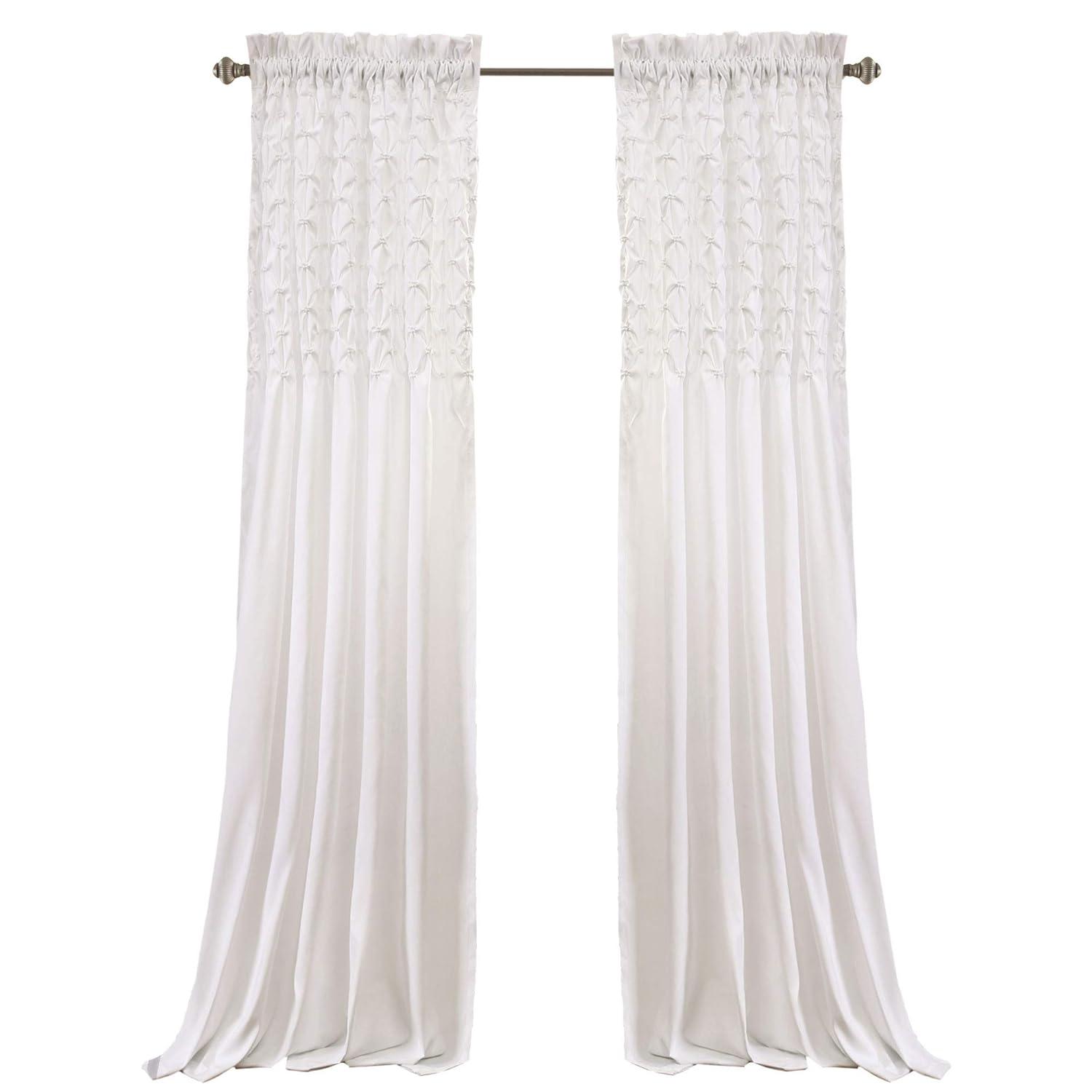Torre & Tagus Bayview Polyester Semi Sheer Curtain Pair (Set of 2)