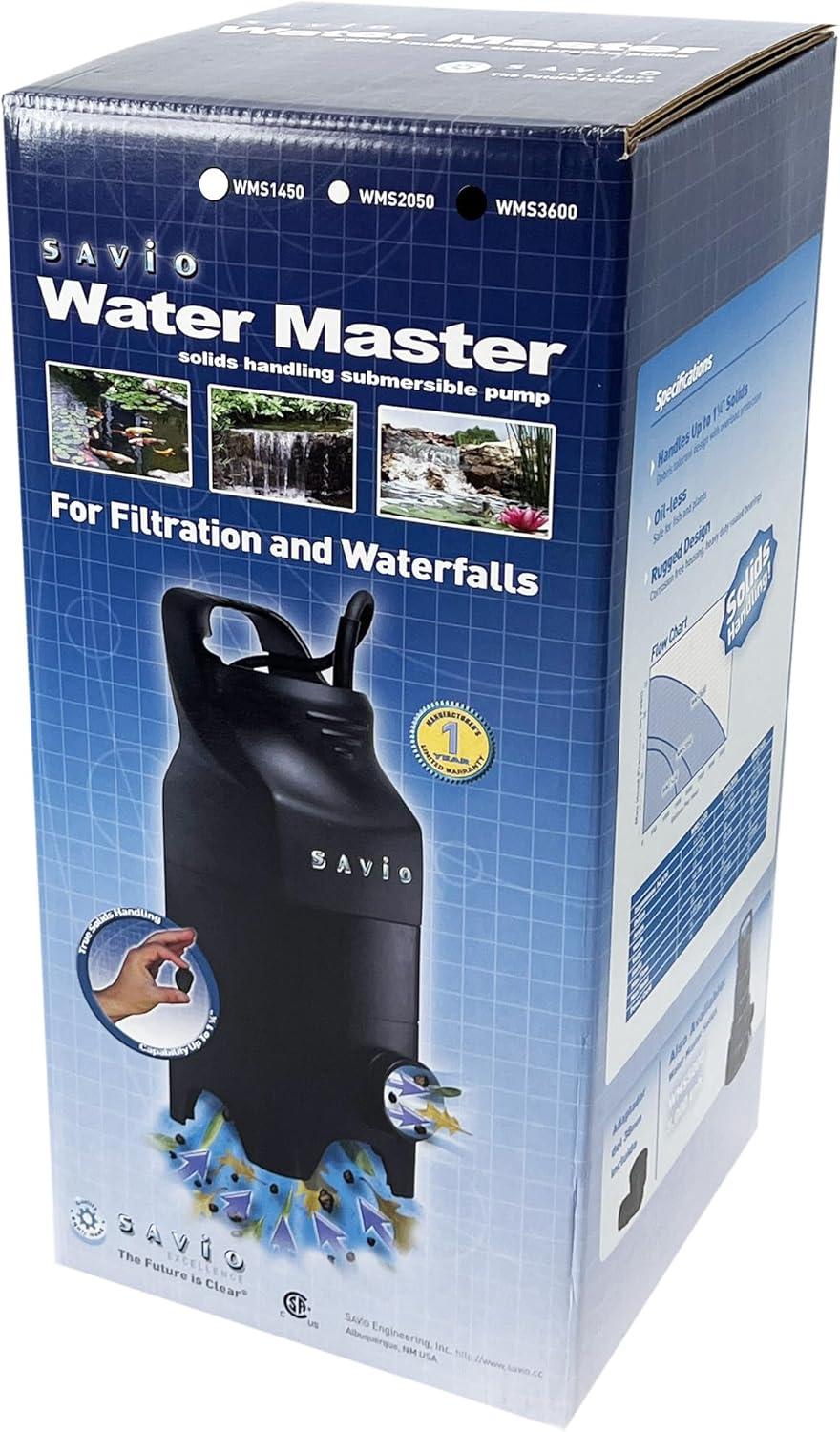 Savio WMS3600 - Water Master Solids 3,600 GPH Submersible Pump