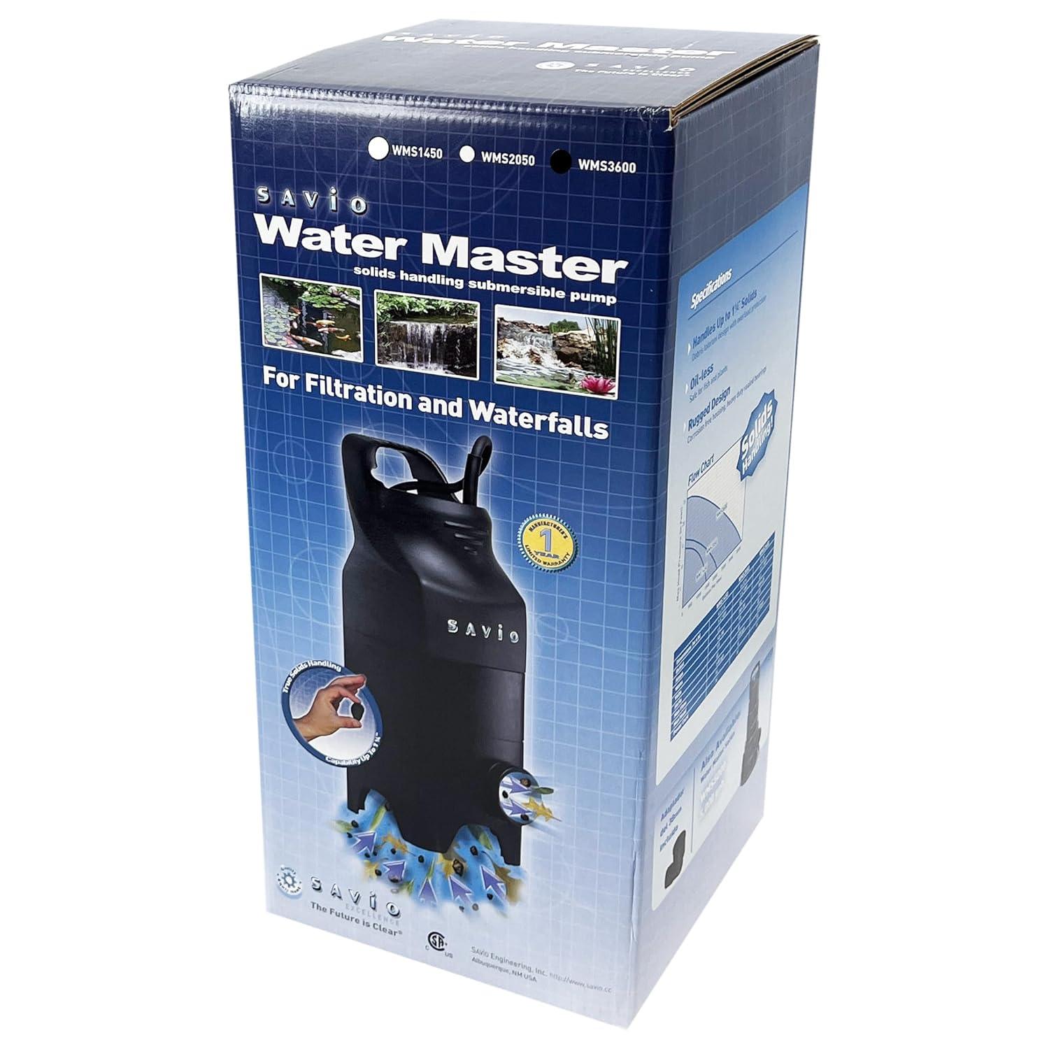 Savio WMS3600 - Water Master Solids 3,600 GPH Submersible Pump