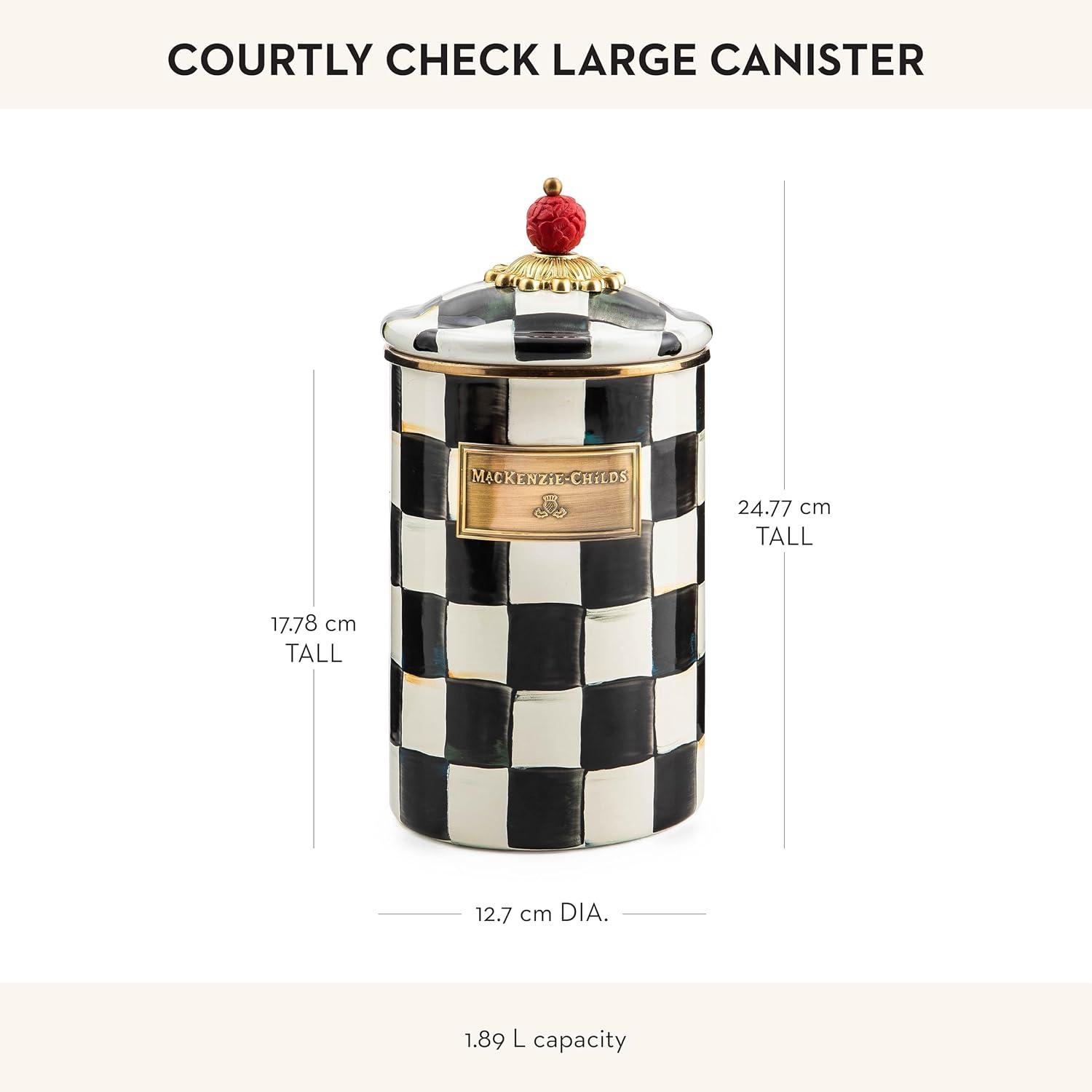 MacKenzie-Childs Courtly Check® Canister