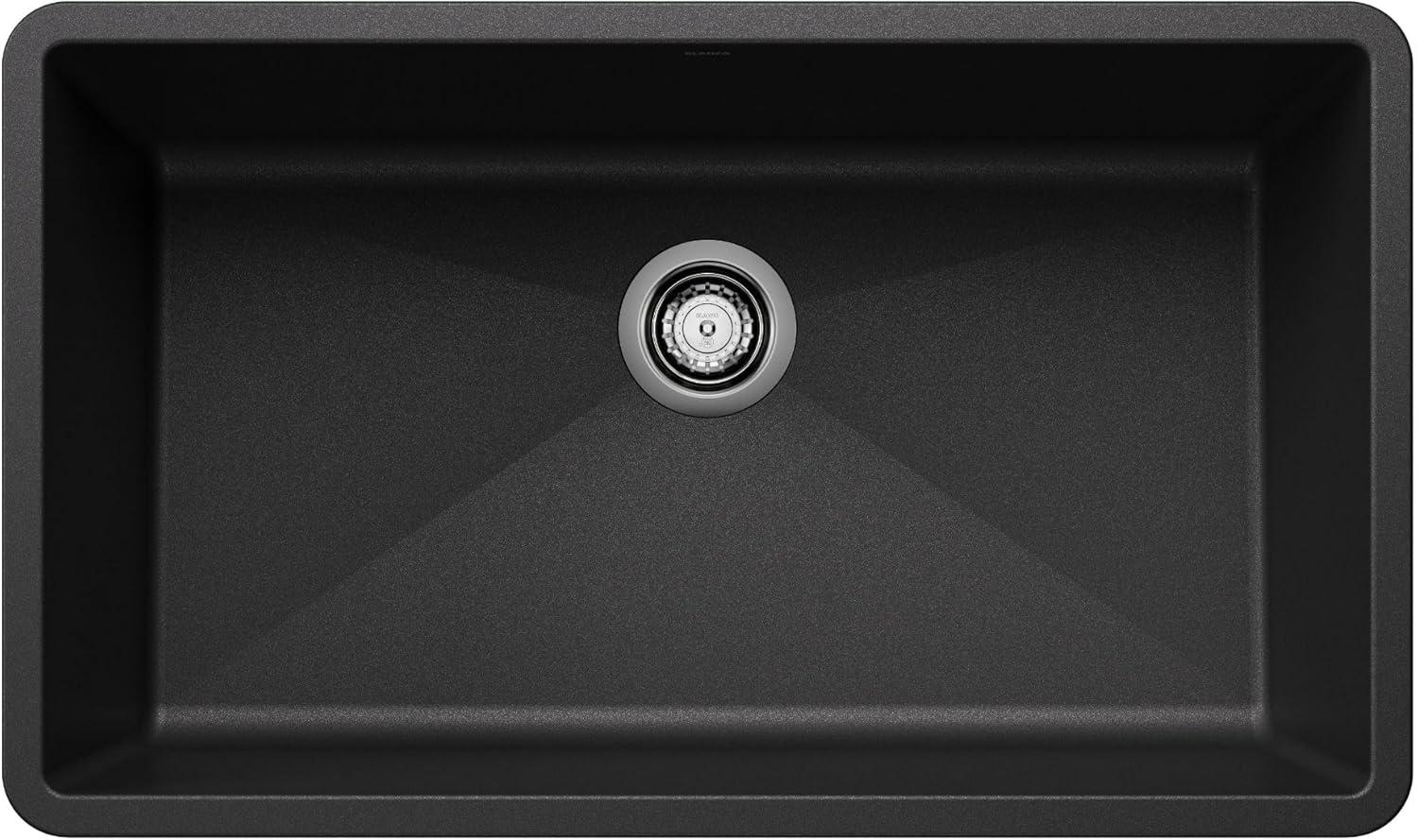 Precis SILGRANIT 32" L X 19" W Super Single Undermount Kitchen SInk