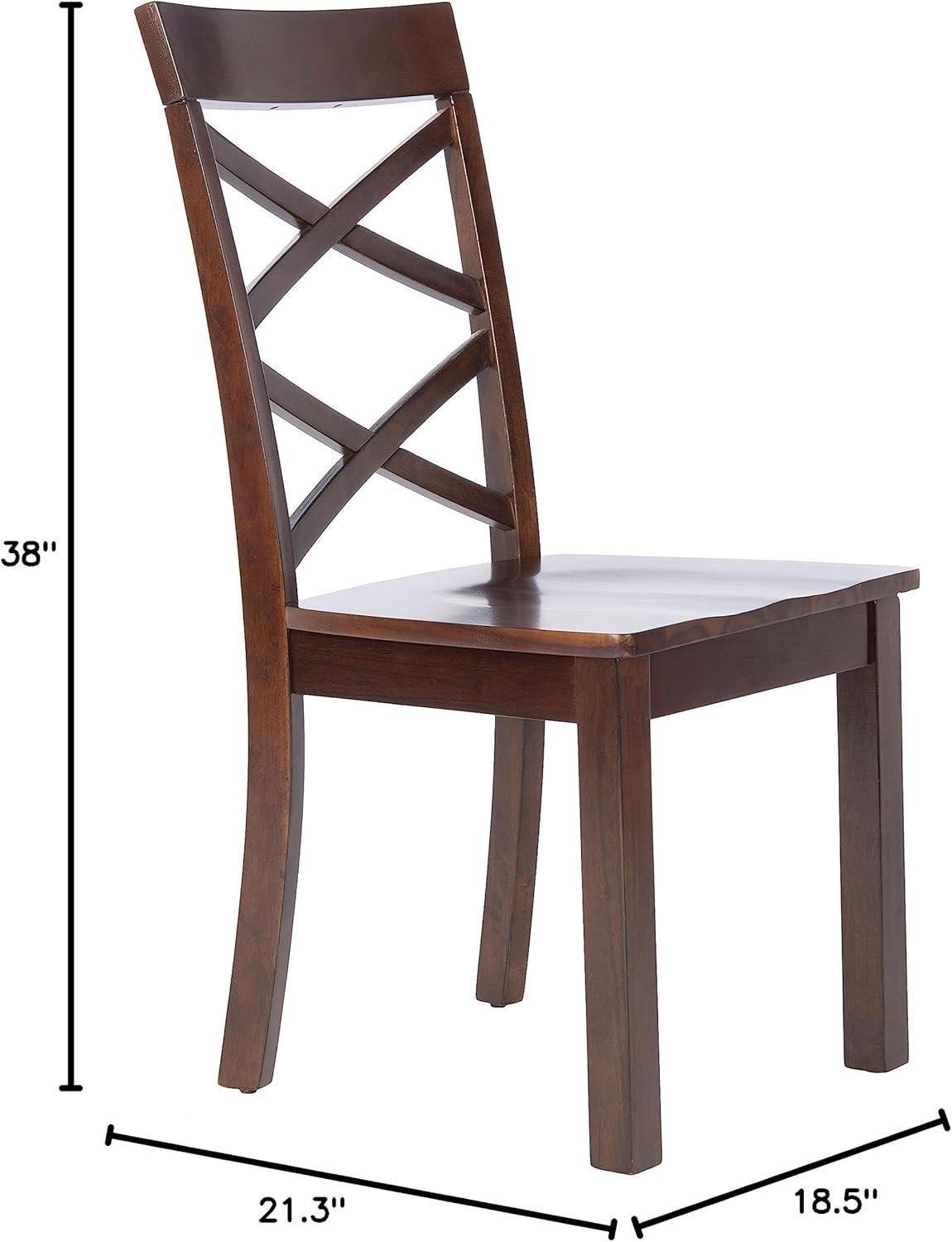 Ainslee Dining Chair (Set of 2) - Brown - Safavieh