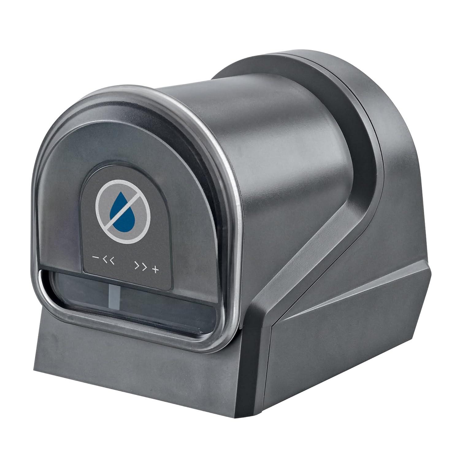 Black Battery-Powered Automatic Fish Feeder with LCD Display