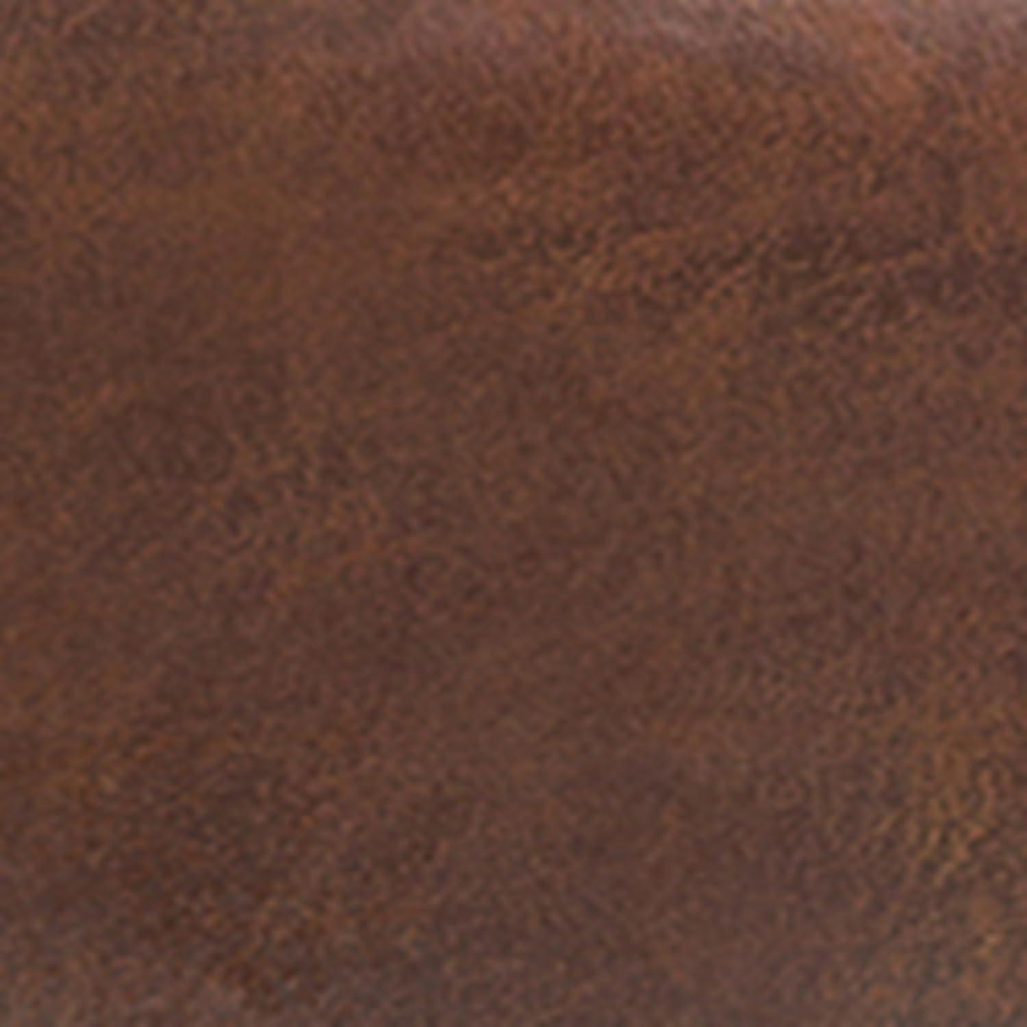 Simpli Home Casey 48"W Distressed Vegan Leather Ottoman Bench with Quilted Vertical Stitching