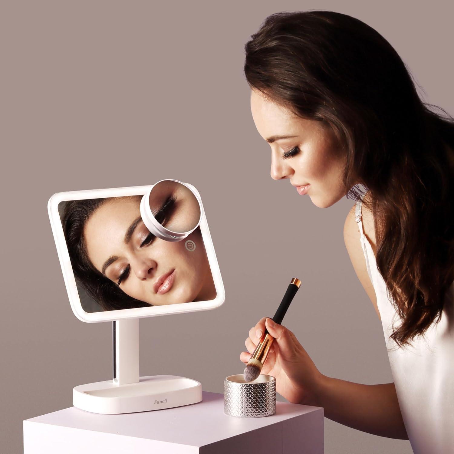 Modern Lighted Magnifying Makeup Mirror