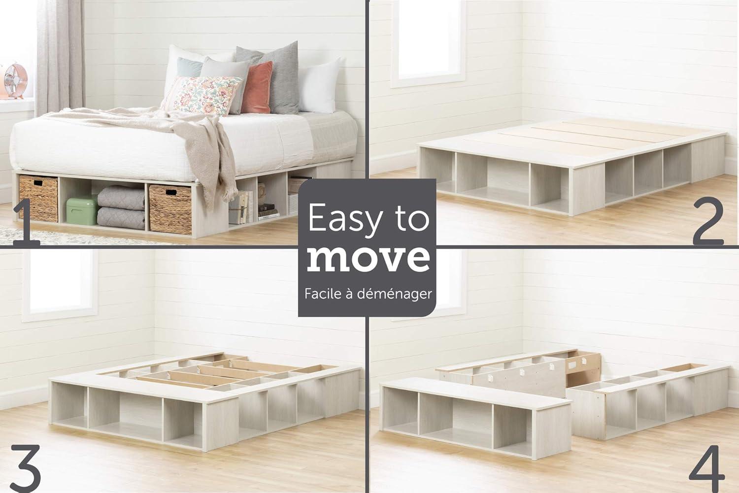 South Shore Lilak Storage Platform Bed