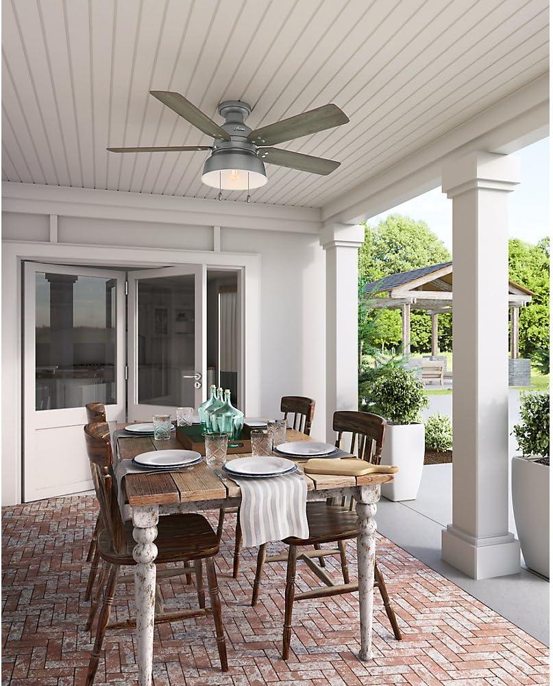 52" Mill Valley 5-Blade Outdoor Ceiling Fan with Light Kit