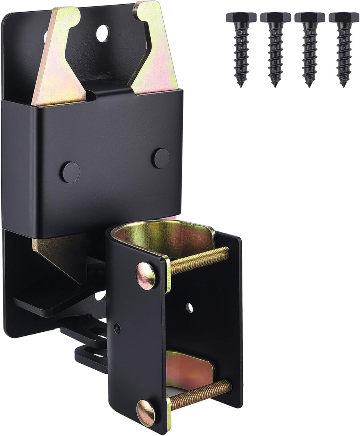 Black Steel Manual Gate Latch for Chain Link Fence