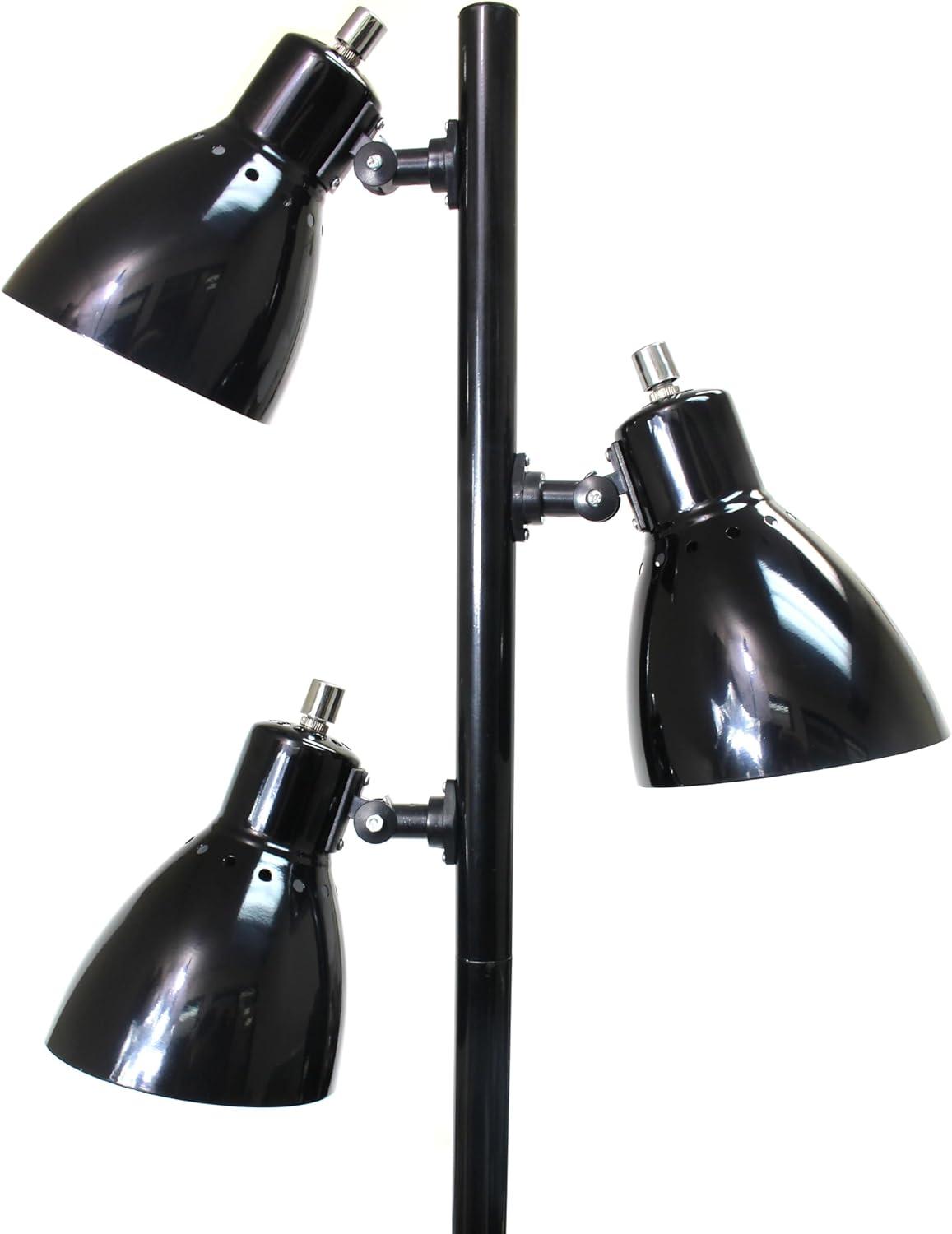 Simple Designs Metal 3-Light Tree Floor Lamp