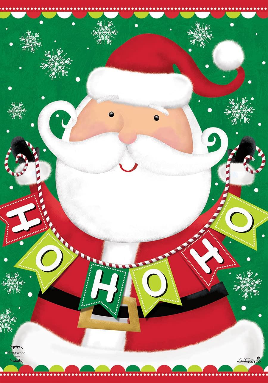 Briarwood Lane Santa Ho Ho Ho Christmas Garden Flag Holiday 12.5"