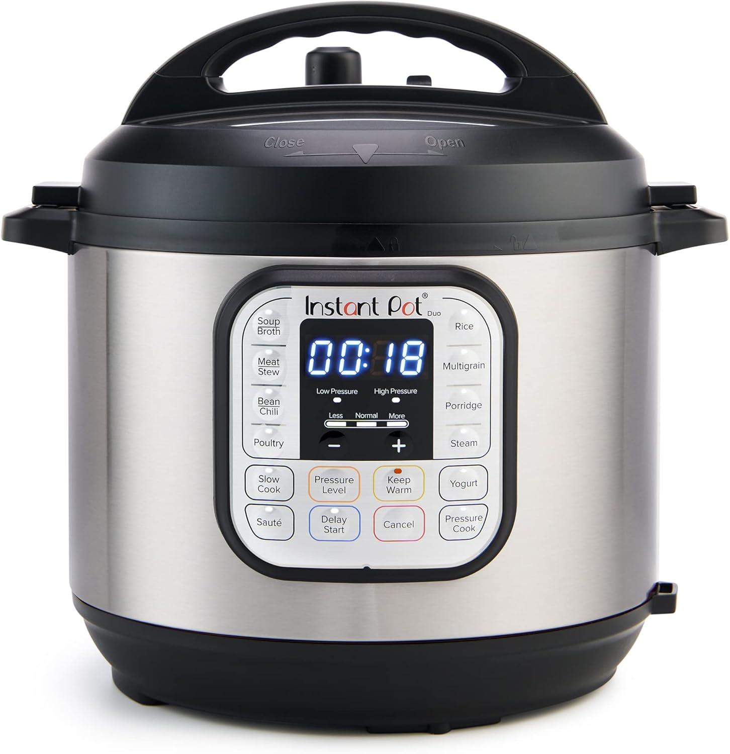 Instant Pot Duo Mini 3-Quart, Electric Pressure Cooker, 7-in-1 Yogurt Maker, Food Steamer, Slow Cooker, Rice Cooker & More