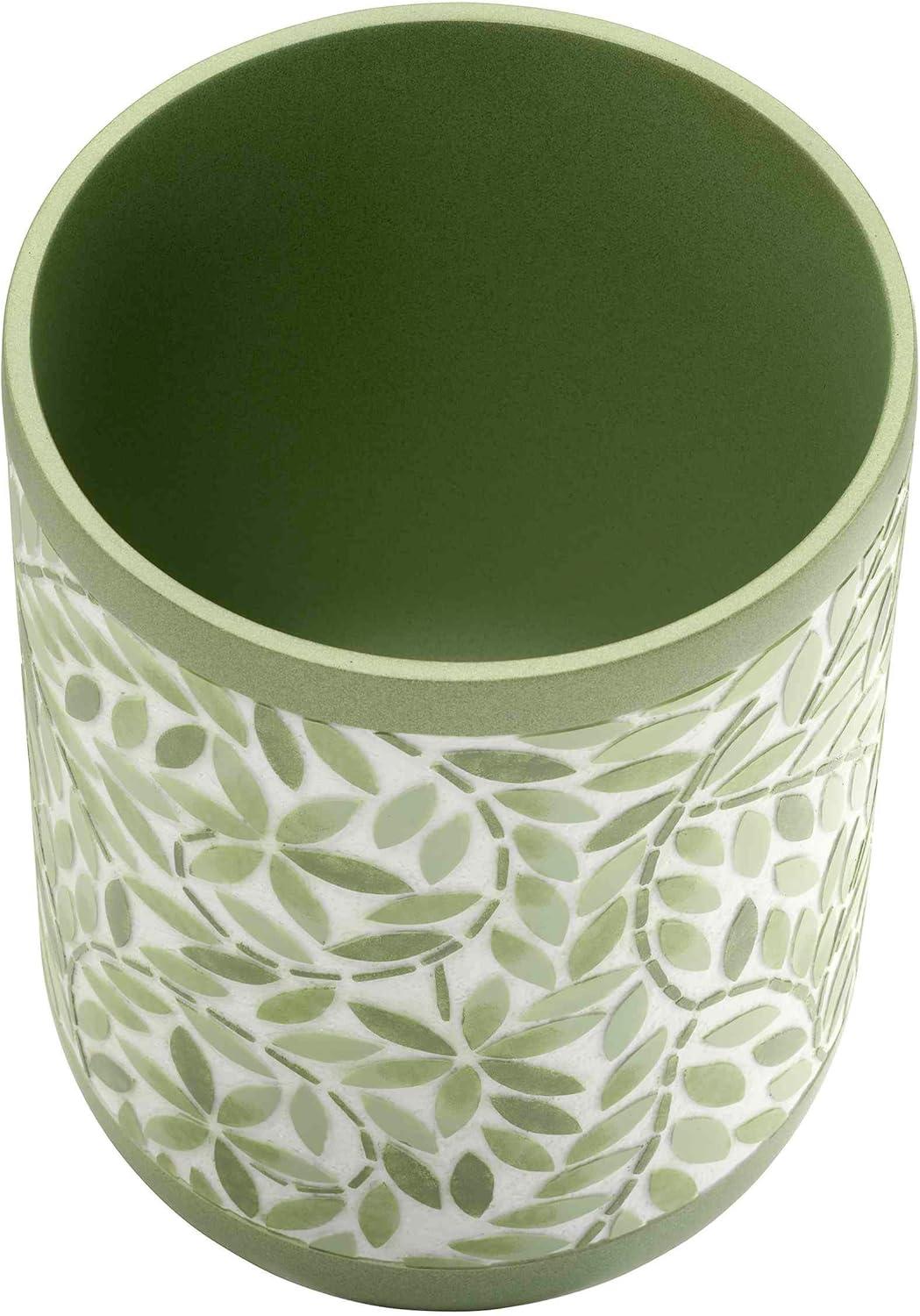Avanti Linens Stratford Green Wastebasket