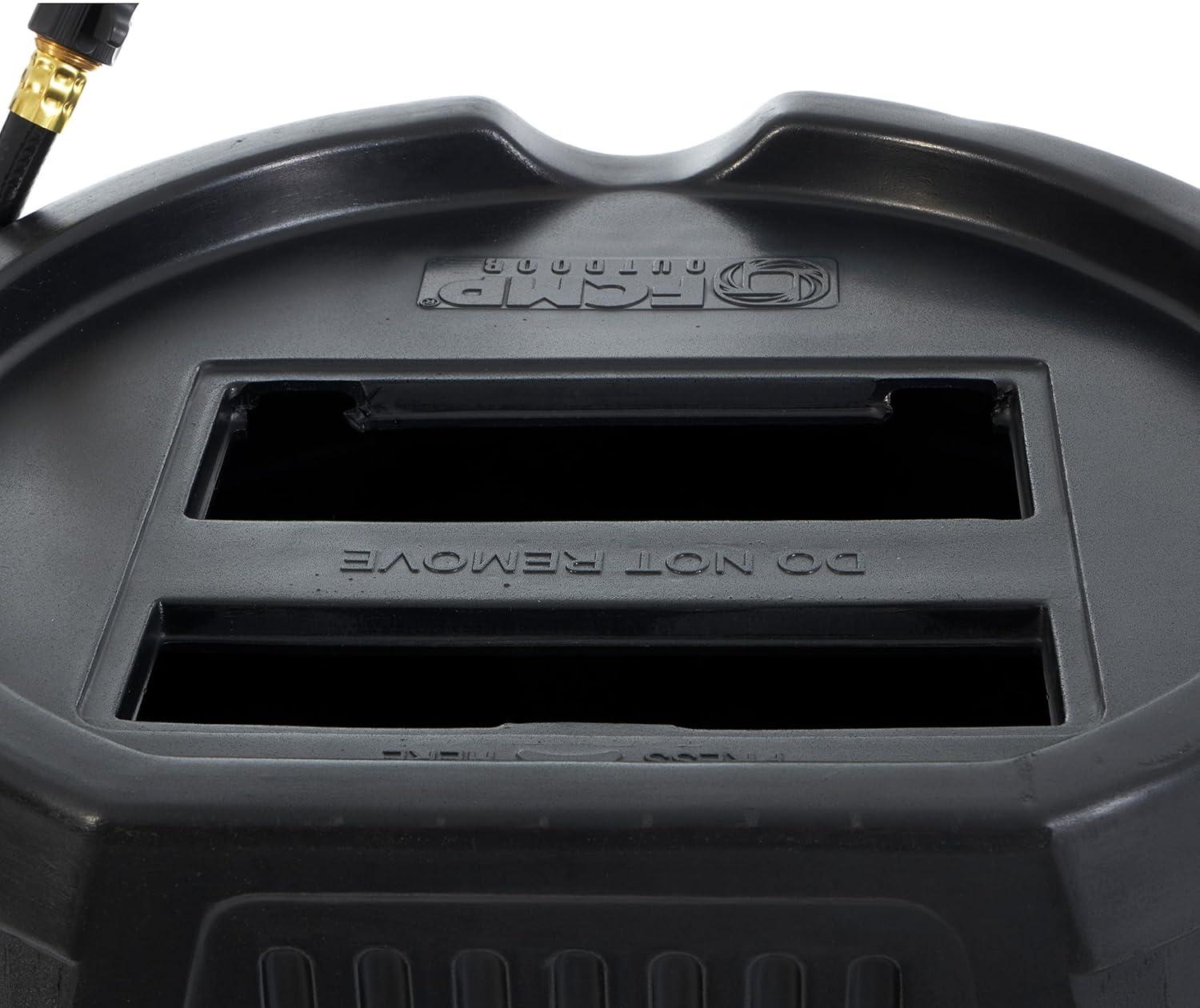 FCMP Outdoor FCMP Outdoor 45 Gallon Outdoor Rain Water Catcher Barrel Container, Black