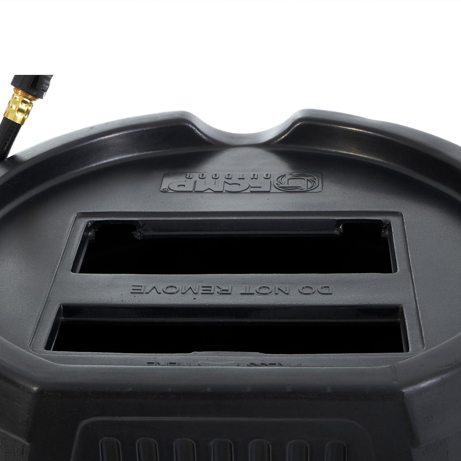 FCMP Outdoor FCMP Outdoor 45 Gallon Outdoor Rain Water Catcher Barrel Container, Black