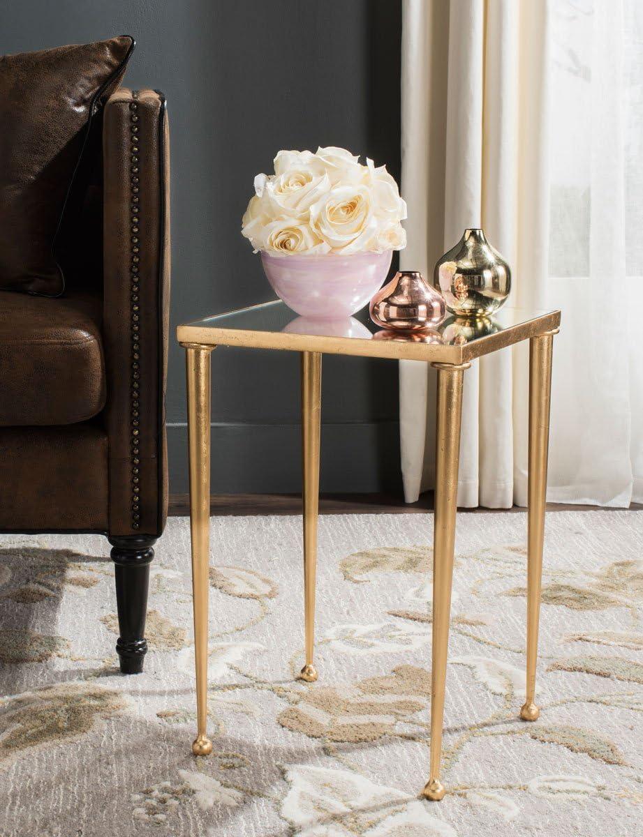 Nyacko End Table - Gold/Mirror - Safavieh.