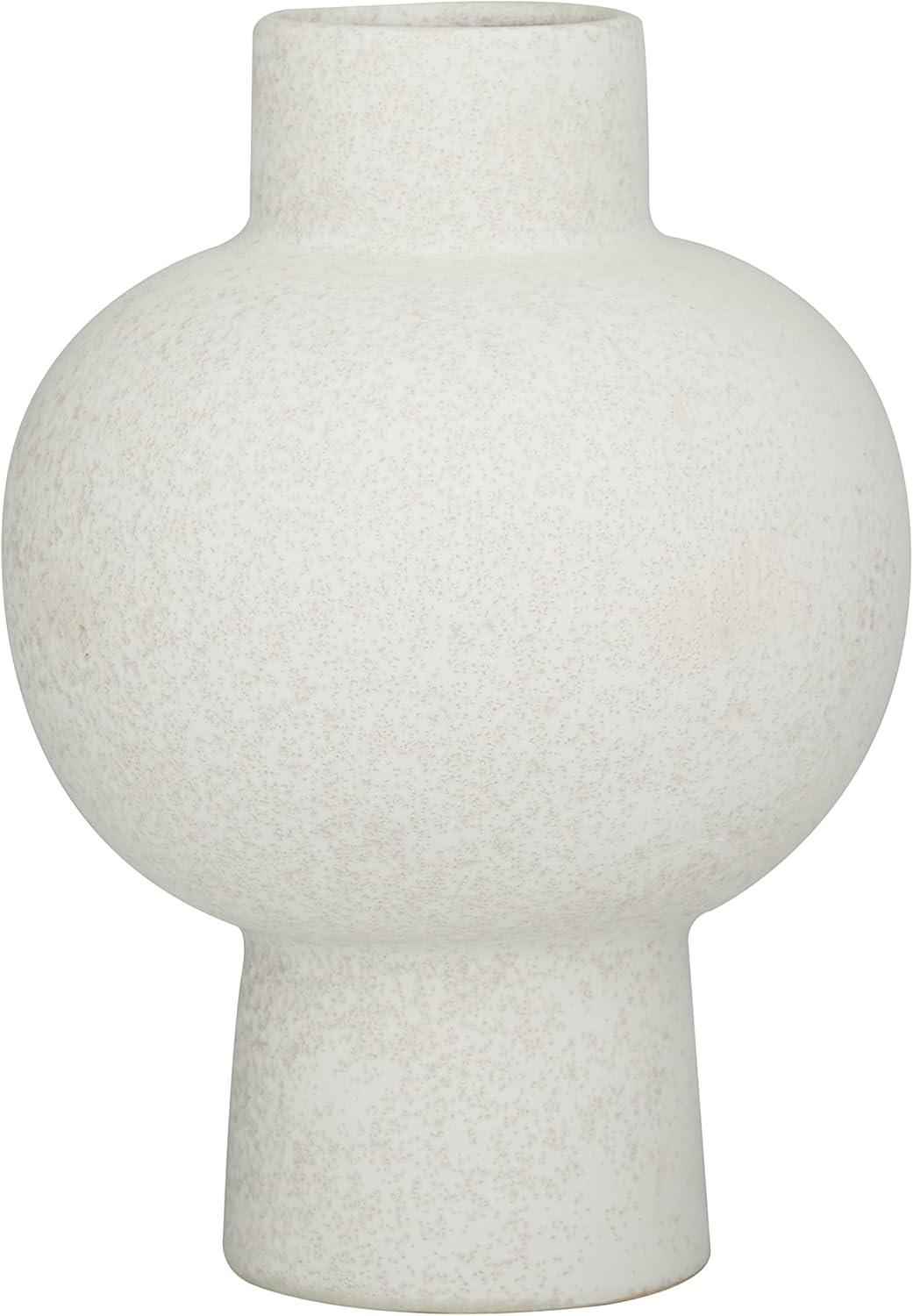 White Indoor / Outdoor Ceramic Table Vase