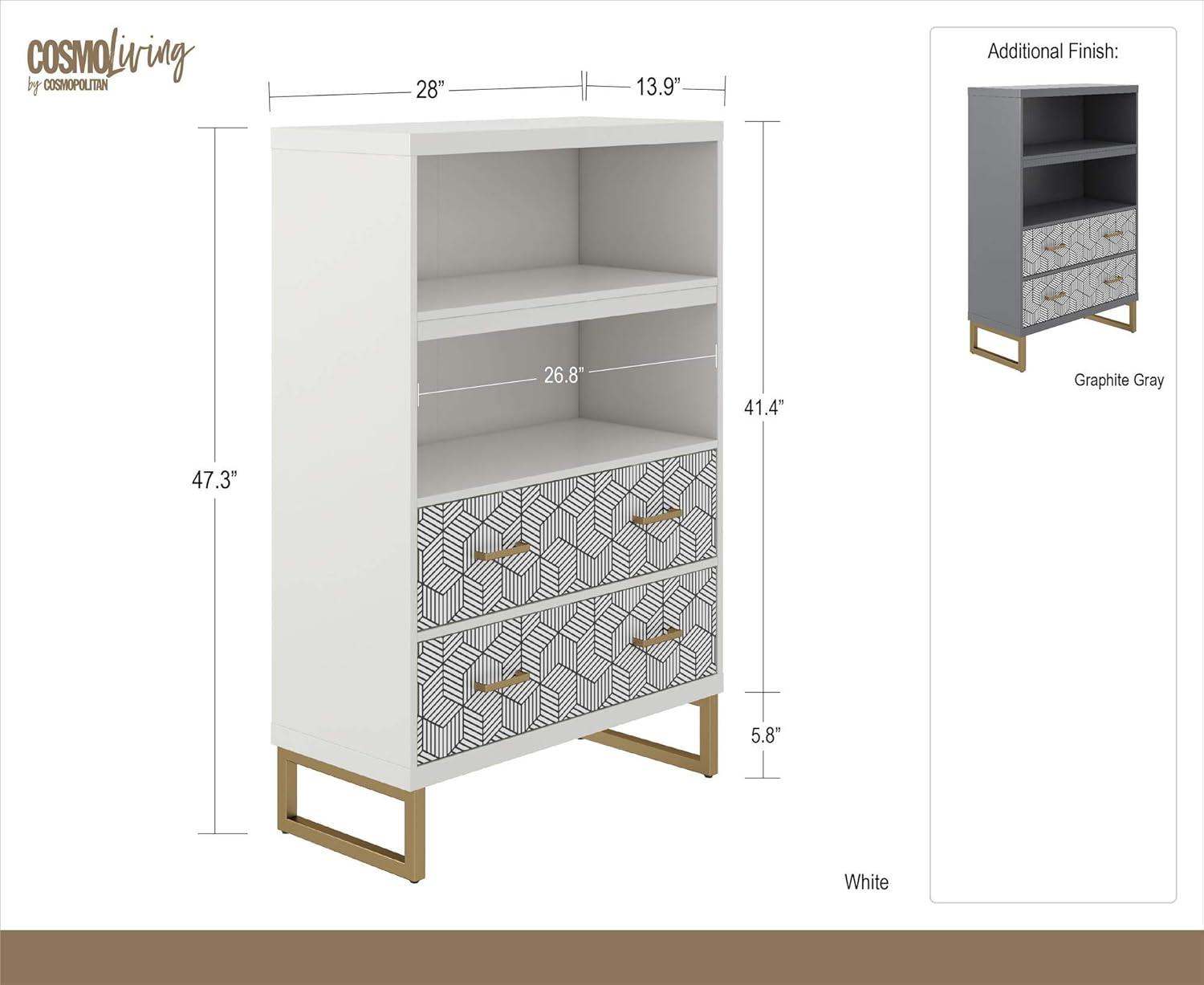 Scarlett 47.25" H x 27.99" W Standard Bookcase