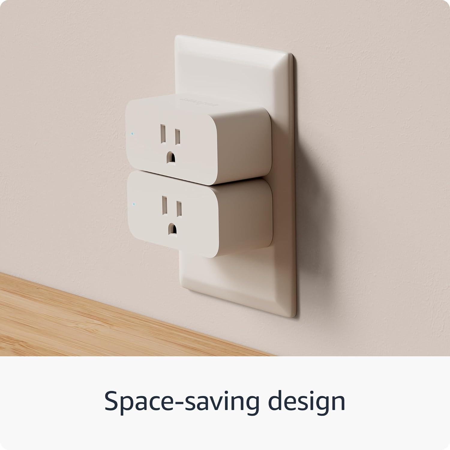 Compact White Smart Plug with Alexa Support