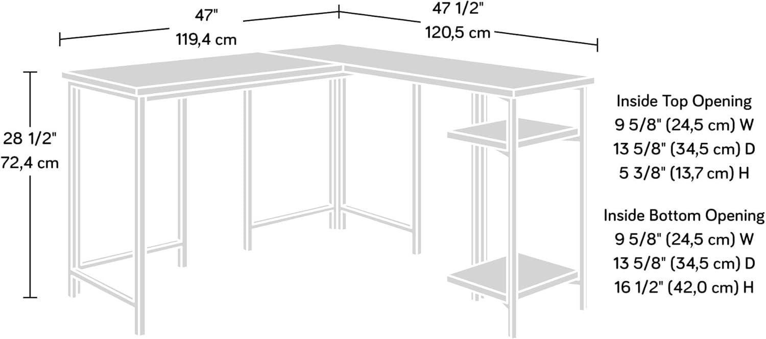 North Avenue L-Shaped Desk with Storage - Sauder