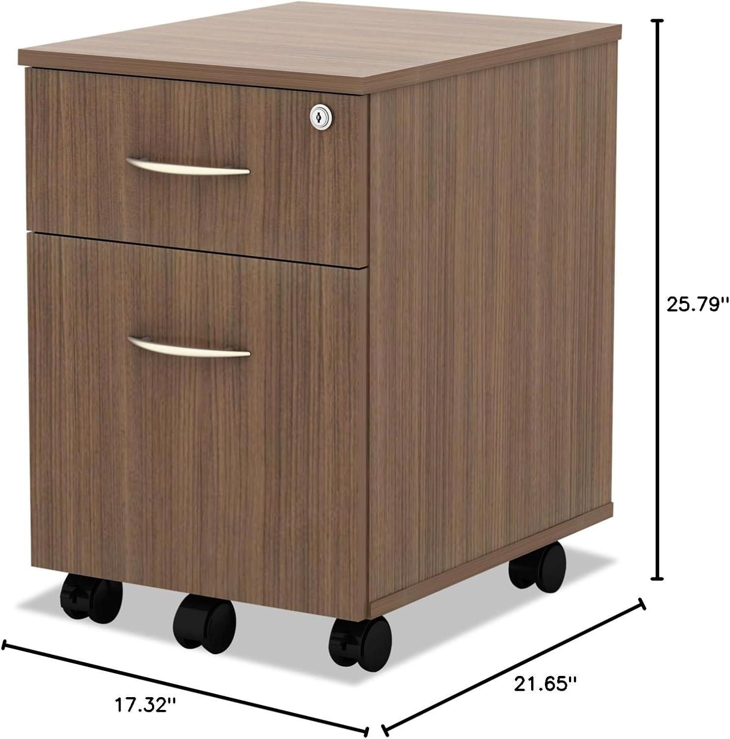 Alera 15.88'' Wide 2 -Drawer Mobile File Cabinet