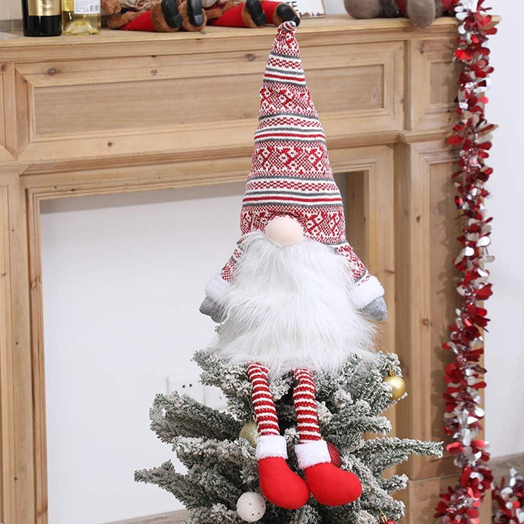 KKIMR Black Clearance Friday Xmas Decoration Gnome Christmas Tree Topper Gnome Christmas Ornaments Santa Gnomes Plush Decoration OrnamentChristmas Ornaments