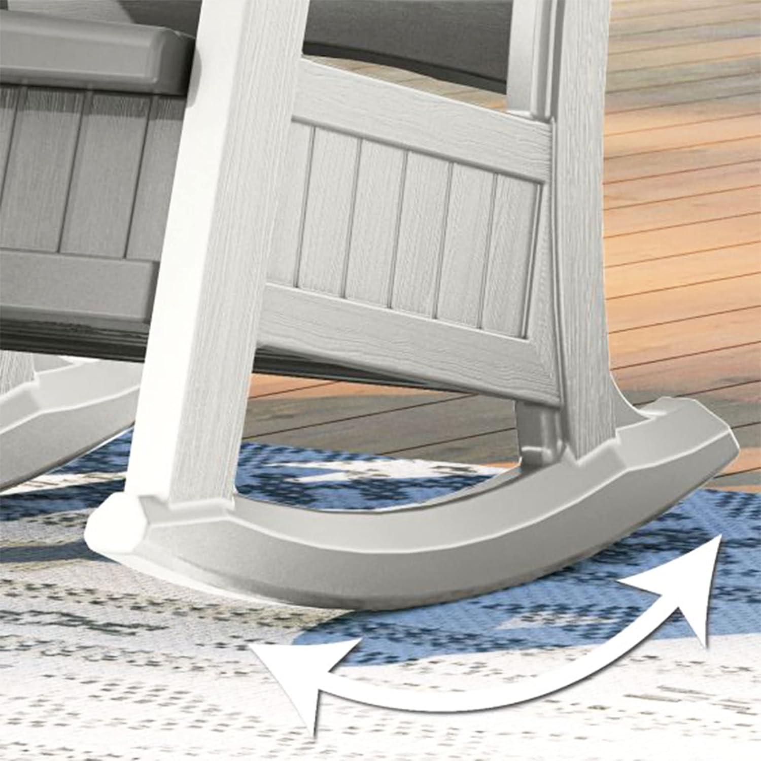 Suncast Suncast Outdoor Rocking Chair with Storage