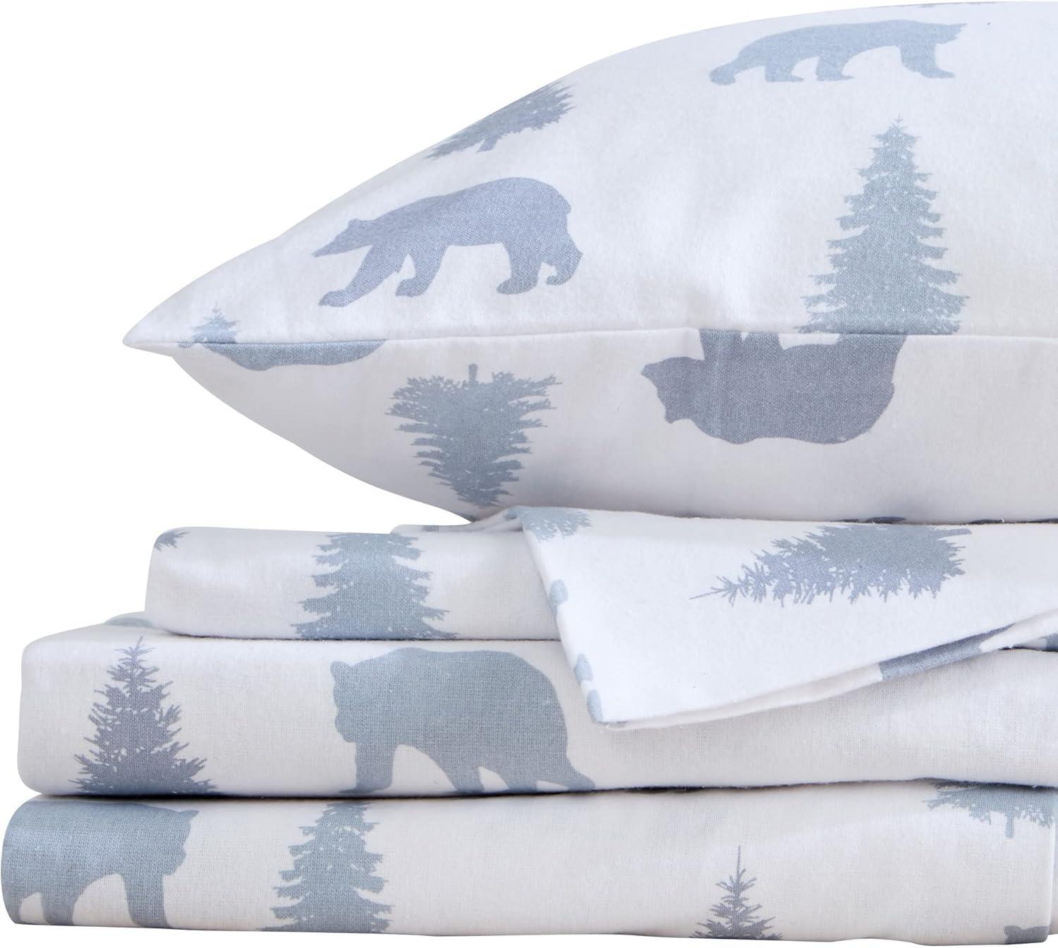 Market & Place Alpine Cotton Flannel Printed Sheet Set