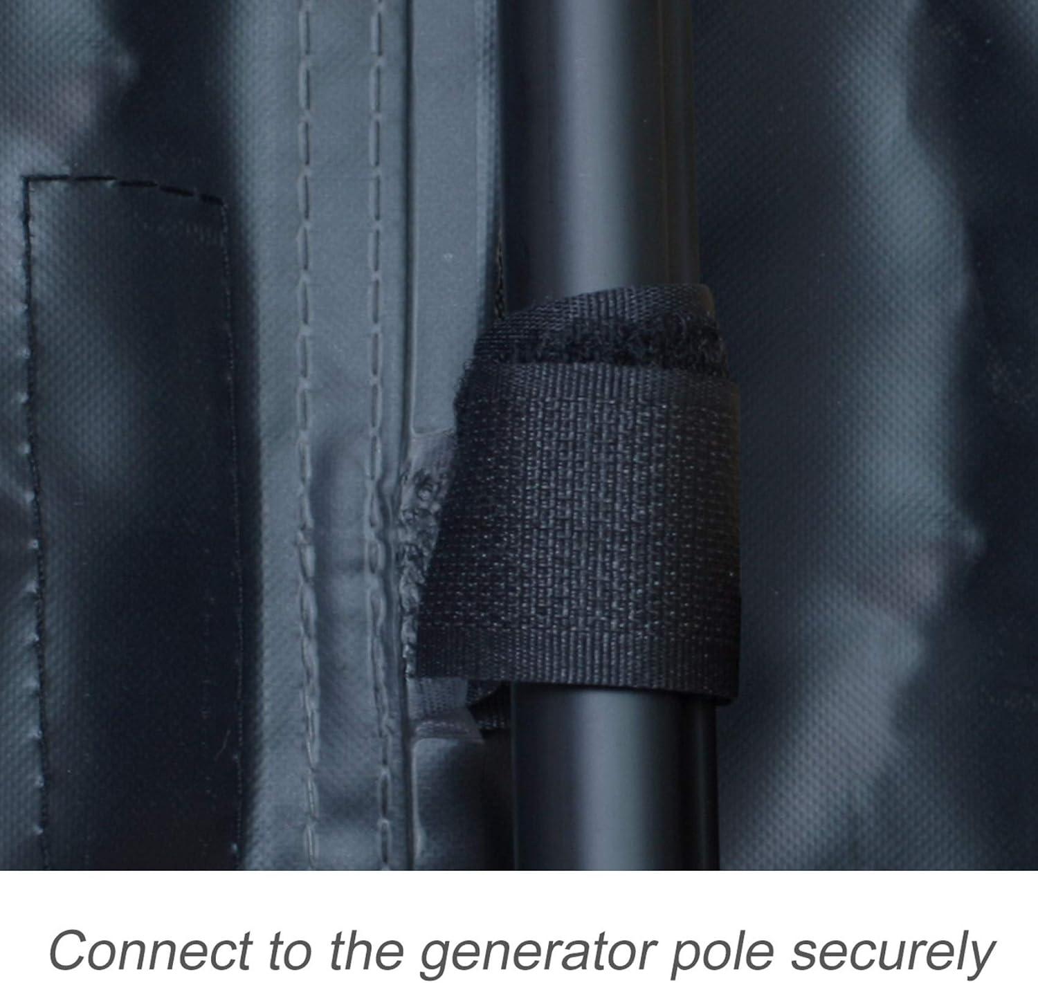 DanceeMangoos Porch Shield Waterproof Universal Generator Cover 38 x 28 x 30 inch - for Most Generators 5500-15000 Watt, Black