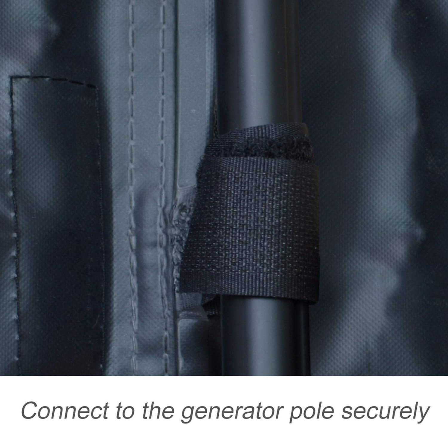 DanceeMangoos Porch Shield Waterproof Universal Generator Cover 38 x 28 x 30 inch - for Most Generators 5500-15000 Watt, Black