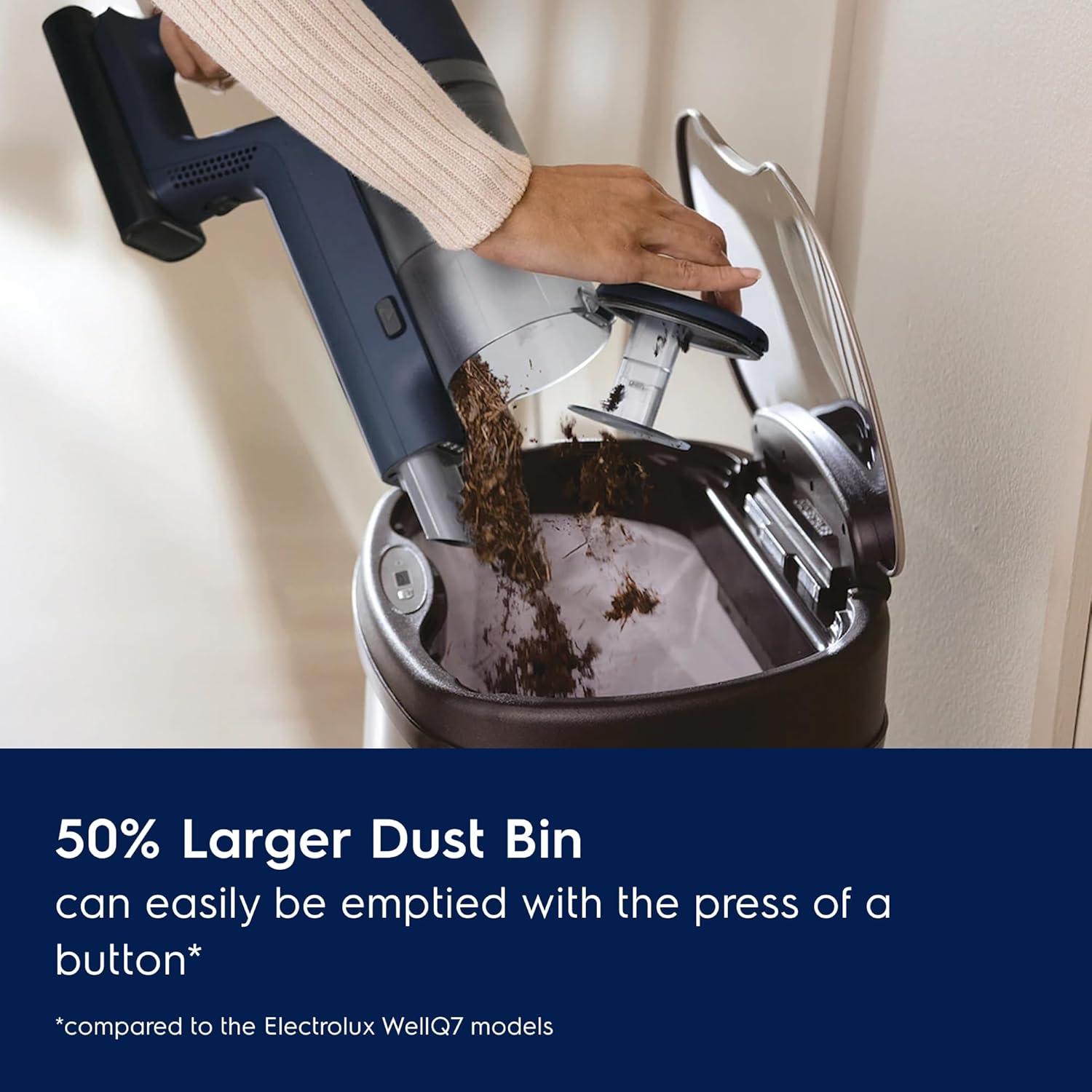 Electrolux EHVS65S1AD Electrolux Ultimate600 Complete Home Lightweight Cordless Stick Vacuum, Motorized Nozzles, 5-Step Filtration, LED Smart Display, For Floors, Upholstery, Mattresses